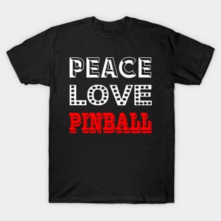 Peace Love Pinball, Big Square T-Shirt